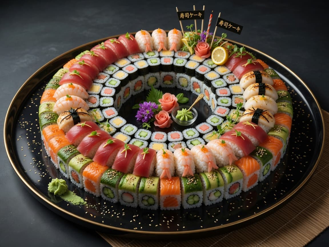 Sushi torta
